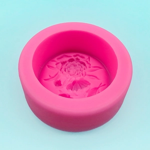 Rose flower pattern silicone mold for DIY candles, handmade soap and aromatherapy plaster