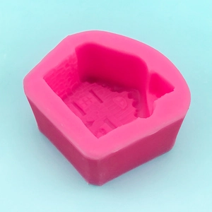 3D Christmas snow house silicone mold for DIY handmade soap and cake decoration