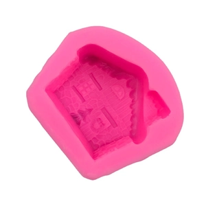 3D Christmas snow house silicone mold for DIY cake decoration and handmade soap crafts