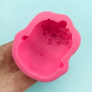 3D cute boy face silicone mold for DIY fondant chocolate and handmade soap making