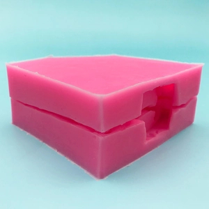 3D unicorn rocking horse silicone mold in pink for mousse cake and chocolate making