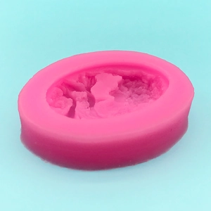 European vintage portrait relief silicone mold for fondant chocolate and resin art