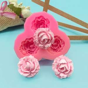 Silicone Rose Flower Mold For Baking Fondant Cake Decorating Chocolate Candy Handmade Soap Resin Craft DIY Flower Pattern Mold