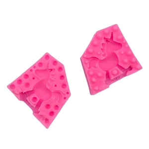 3D unicorn rocking horse silicone molds for chocolate mousse cake and DIY soap making