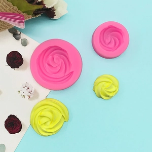 Creative Silicone Cake Mold Swirl Rose Pattern Chocolate Cookie Baking Tool Food Grade DIY Kitchen Dessert Decorating Mold