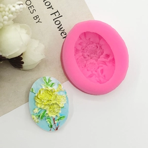 Rose Flower Shape Silicone Mold DIY Fondant Chocolate Cake Baking Mold Handmade Pink Floral Resin Clay Craft Decor Tool