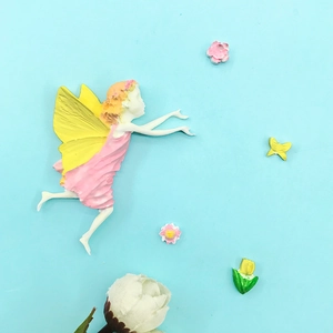 Moule en silicone fée fleur papillon pour gâteau fondant au chocolat et résine DIY