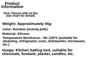 Détails du moule crocodile en silicone indiquant un poids de 46g et une haute résistance