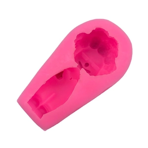 Pink silicone clown figure mold for DIY chocolate fondant cake and clay crafts decoration