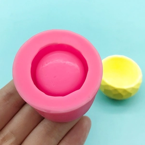 3D mini bowl silicone mold for DIY succulent pots and geometric cake decorations