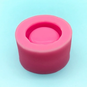 Pink 3D mini bowl silicone mold for succulent pots and DIY resin fondant cake crafts