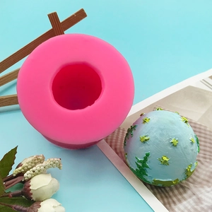 3D Christmas Reindeer Forest Star Relief Silicone Mold For Fondant Cake Soap Candle Gypsum DIY Sphere Ball Baking Tool