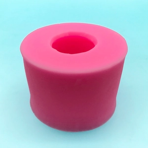 3D cylindrical Christmas egg silicone mold for DIY soap, candles, and resin crafts
