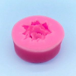 Pink silicone rose flower mold for DIY chocolate fondant and resin craft decoration