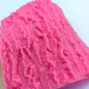 Pink bark texture silicone mold for DIY cake borders and chocolate fondant decorating