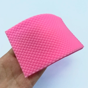 Pink silicone mermaid scale pattern mold for cake fondant and DIY resin crafts