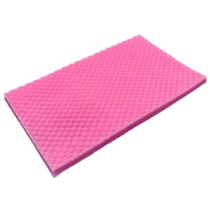 Pink mermaid scale pattern silicone mold for fondant cake decorating and DIY crafts