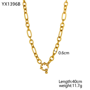 Detailsicht der 18k vergoldeten Edelstahlkette mit 0,6 cm Breite und 40 cm Länge