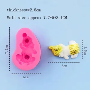 Silikonform für schlafende Babys zur DIY Mousse- und Kuchenherstellung