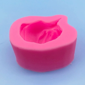 Pink ocean mermaid tail silicone mold for DIY fondant cake, soap, and plaster crafts