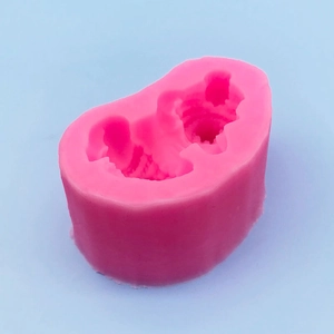 Rosa Silikonform schlafendes Baby für Mousse, Kuchenbacken und Seifenhandwerk
