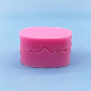 Rosa Kirschblüten-Silikonform mit zweiteiligem ovalem Design für Fondant und zum Backen