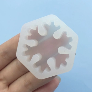 Moule en silicone en forme de flocon de neige pour chocolat fondant et pâtisserie