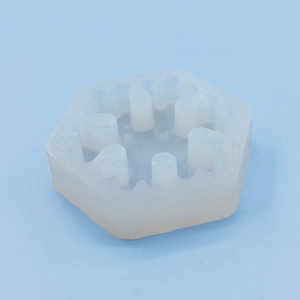 Moule en silicone flocon de neige hexagonal pour chocolat de Noël et décoration de gâteaux