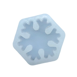 Moule en silicone flocon de neige translucide pour fondant de Noël et pâtisserie