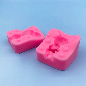 3D cartoon mouse silicone mold set for DIY cake chocolate fondant and resin ornaments