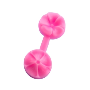 Pink silicone petal flower mold for fondant sugar craft and baking decoration tool