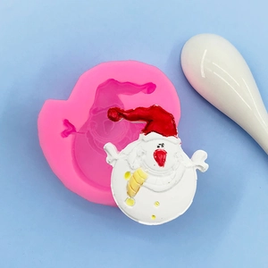 Funny Christmas snowman silicone mold for DIY baking and handmade aroma decorations