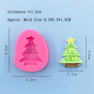 Stampo in silicone a forma di albero di Natale per decorazioni per dolci e torte
