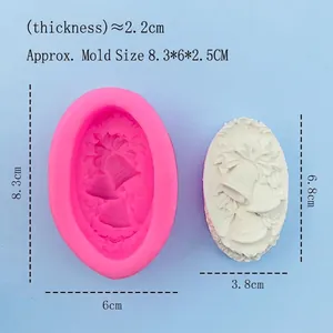 Christmas bell silicone mold for fondant baking and handmade soap DIY crafting