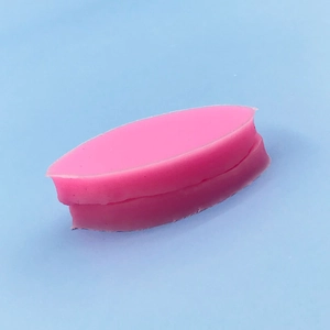 Pink lily leaf silicone mold for DIY fondant baking and flower petal decorations