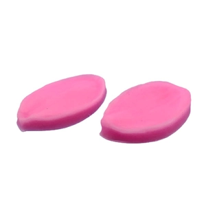 Pink lily petal silicone mold set for DIY fondant and baking cake flower decorations