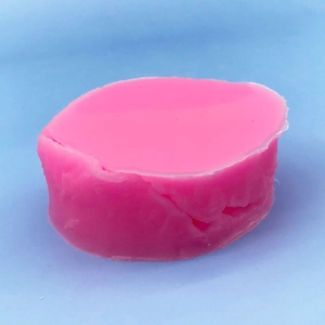 Pink round petal leaf pattern silicone mold for baking and fondant cake decoration