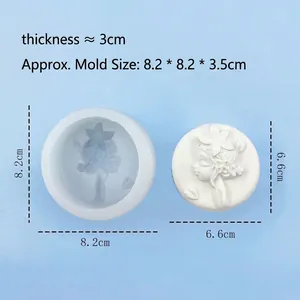 Vue détaillée du moule en silicone pour relief fille de la forêt avec dimensions précises