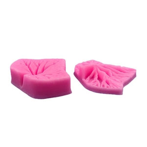 Ensemble de moules en silicone rose feuille d'érable pour décoration de gâteaux DIY