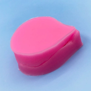 Hot pink silicone rose petal mold for fondant cake decorating and DIY baking tools