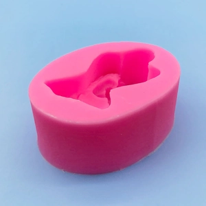 Pink 3D baby angel silicone mold for baking, fondant, and handmade soap DIY crafts
