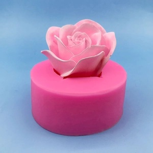 Large 3D rose flower silicone mold for DIY chocolate fondant and resin art projects