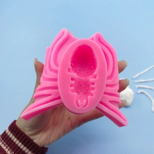 Spinnen-Silikonform in Rosa für DIY Fondant und Schokoladenkuchen-Dekorationen