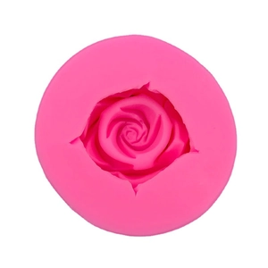 Pink large rose flower silicone mold for DIY chocolate fondant and resin craft casting