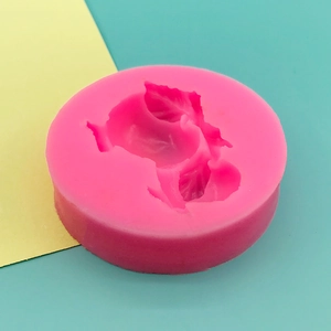 Pink pomegranate shaped silicone mold for fondant cake and chocolate fruit decoration