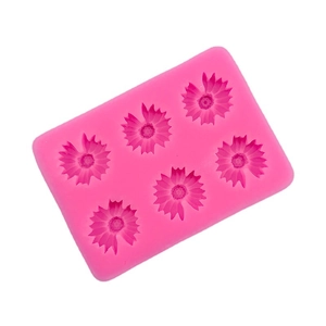 Moule en silicone 6 cavités fleur de marguerite pour chocolat fondant et artisanat