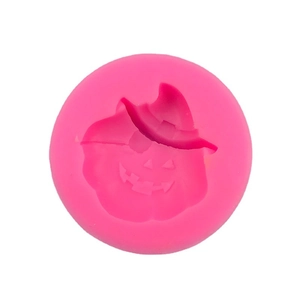 Pink pirate pumpkin and wizard hat silicone mold for DIY Halloween cake decoration