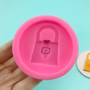 Moule en silicone sac à main pour décoration de gâteau avec textures réalistes