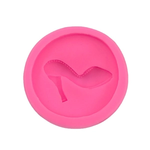 Pink 3D high heel silicone mold for cake fondant, chocolate and resin crafting crafts