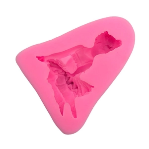 Stampo in silicone 3D bambina ballerina per decorazione torte fondente e cioccolato DIY